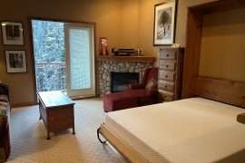 Murphy Bed and Fireplace